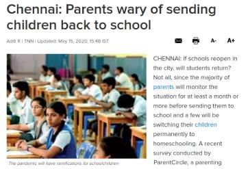 Chennai: Parents wary of sending children back to school