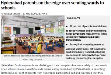Hyderabad parents on the edge over sending wards to schools